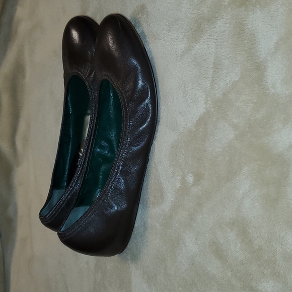 Ramirez Brown Italian Leather Ballet Flats size 38 1/2 - Picture 2 of 12